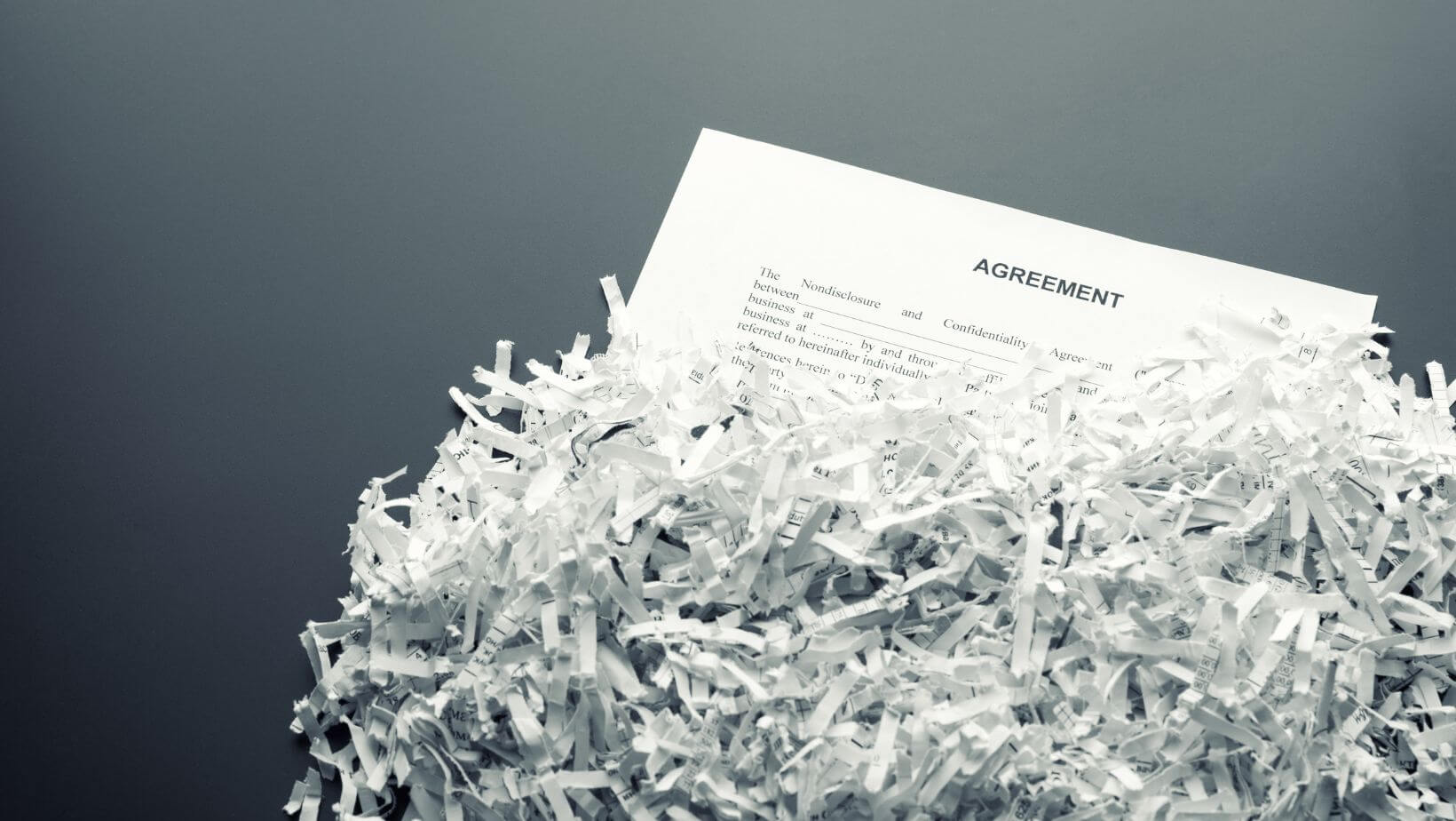 a shredded document