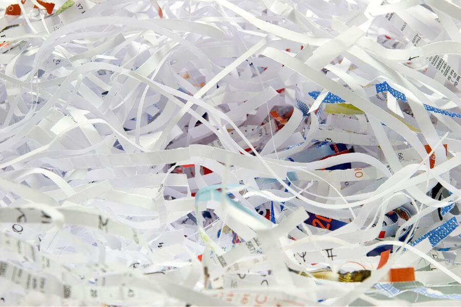 Shredded documents